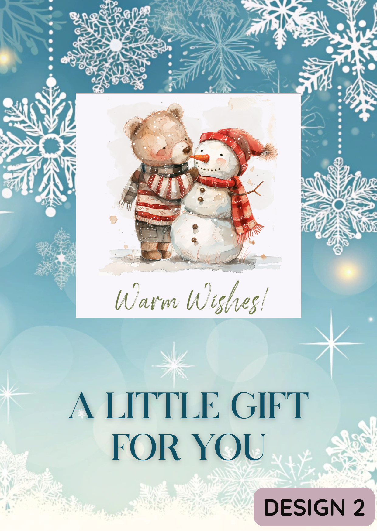 Warm Wishes Christmas Magnet