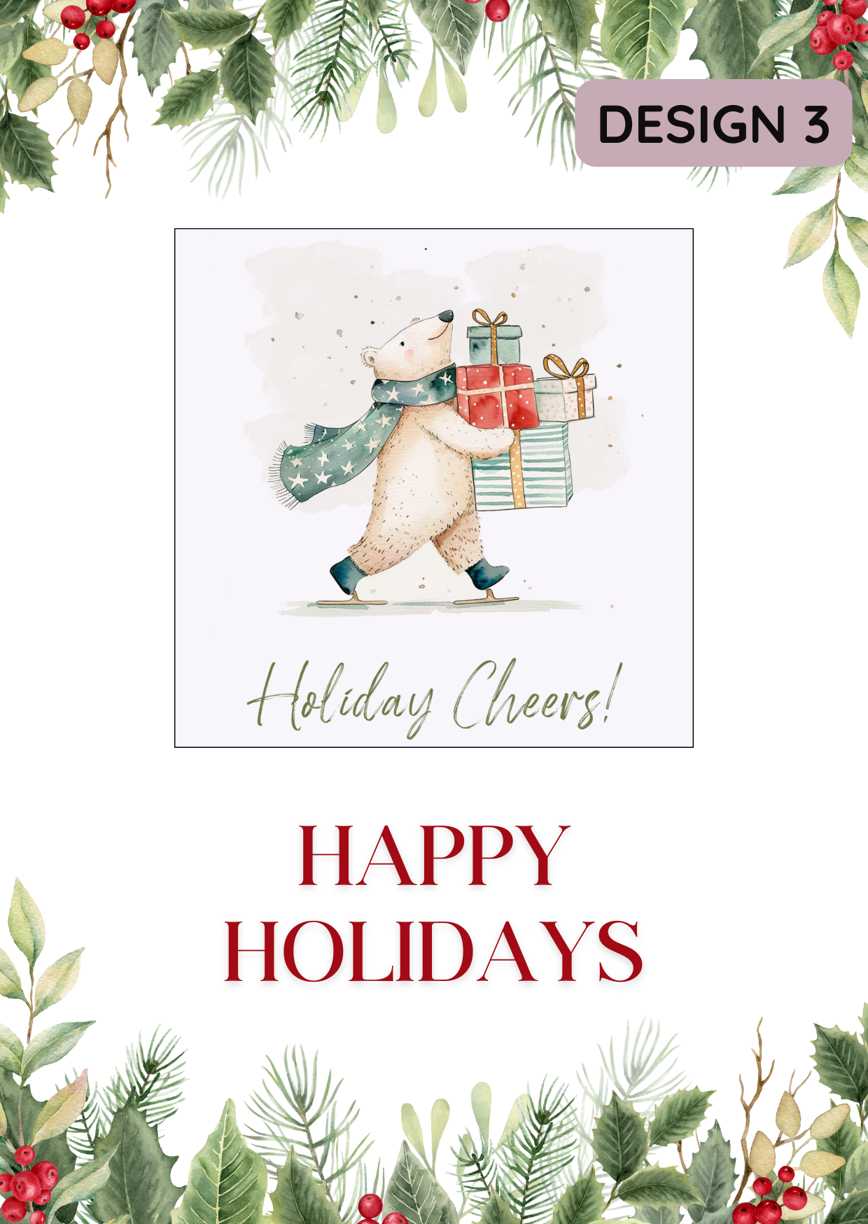Holiday Cheers Christmas Magnet