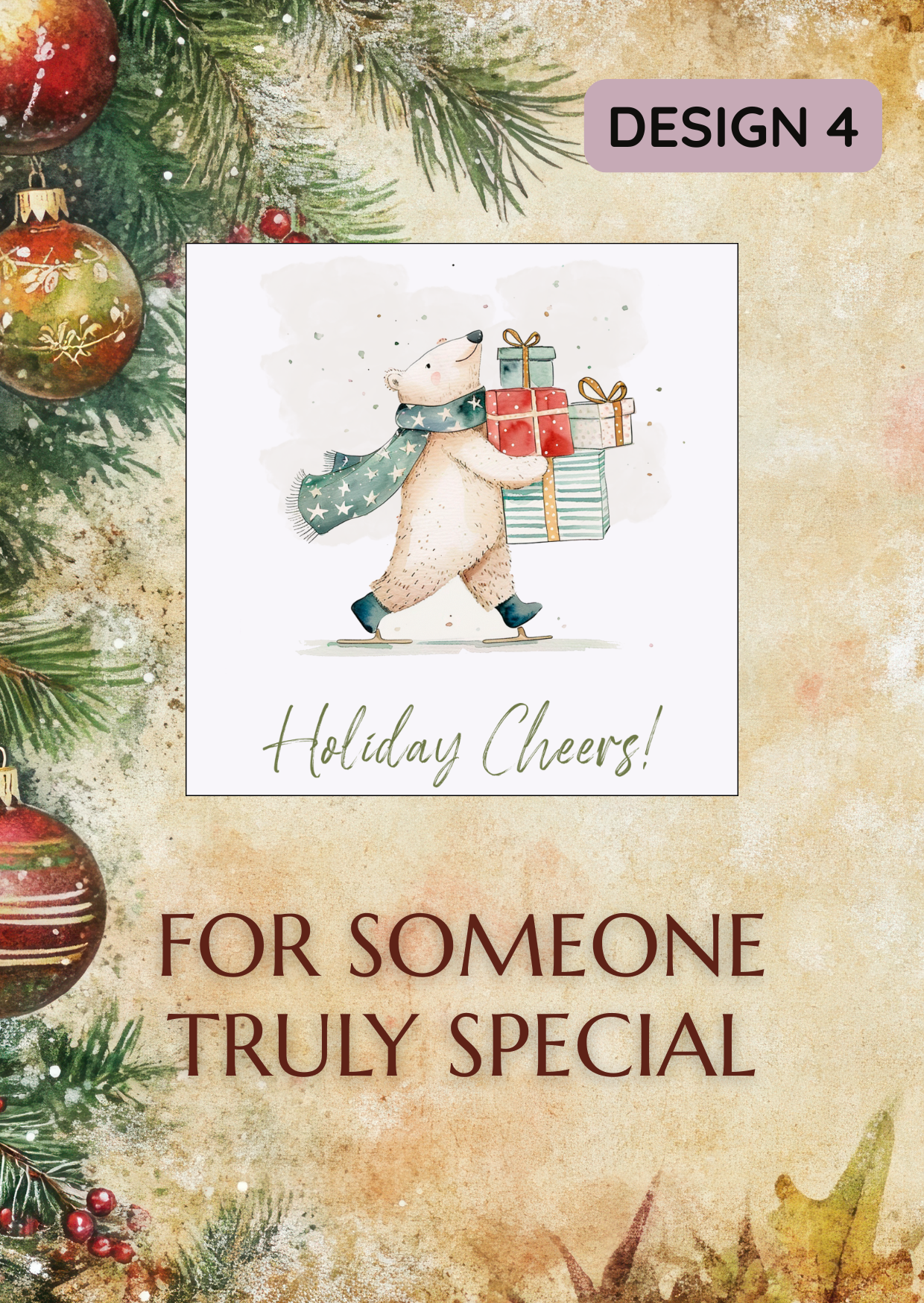 Holiday Cheers Christmas Magnet