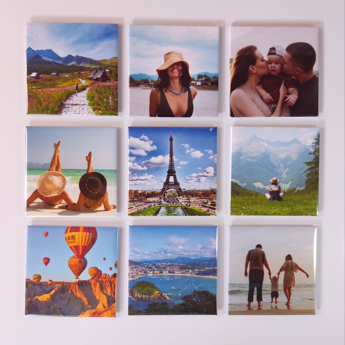 Set of 9 Square Magnets