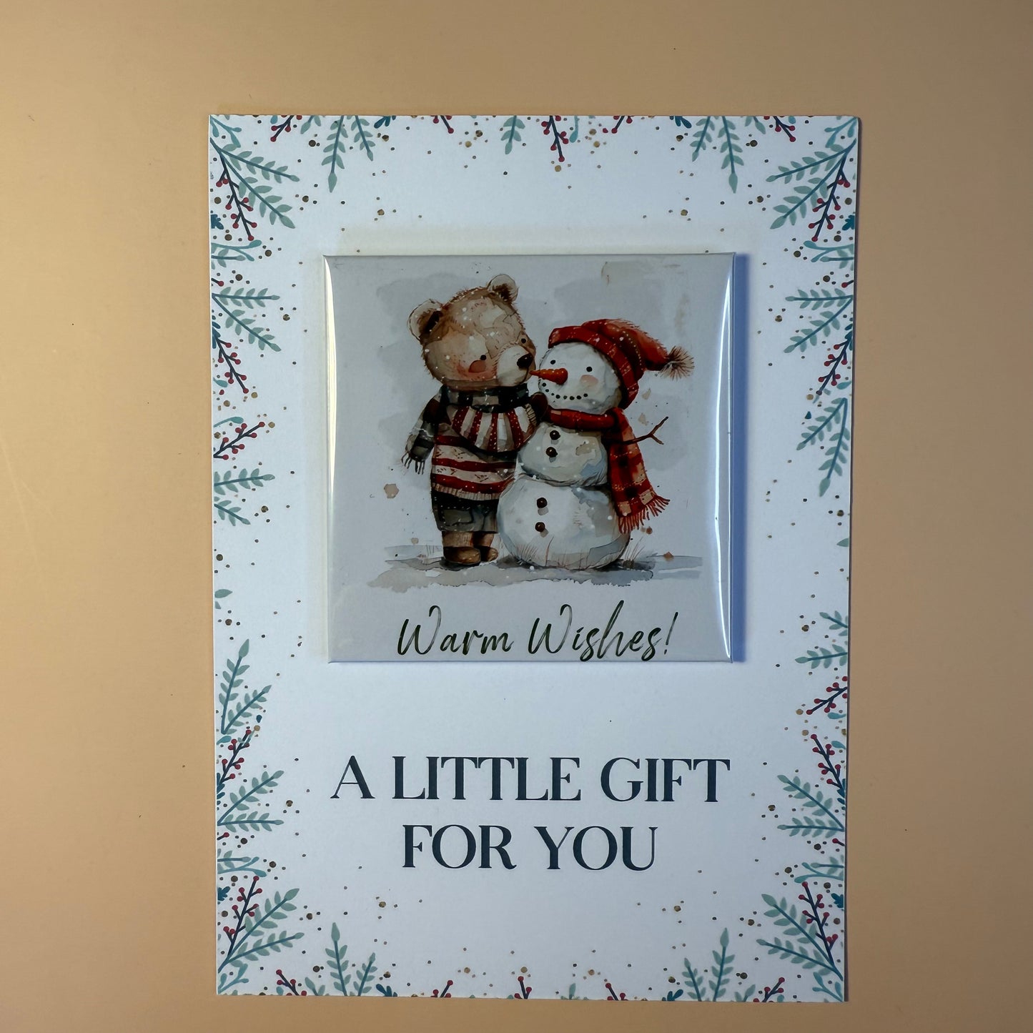 Warm Wishes Christmas Magnet