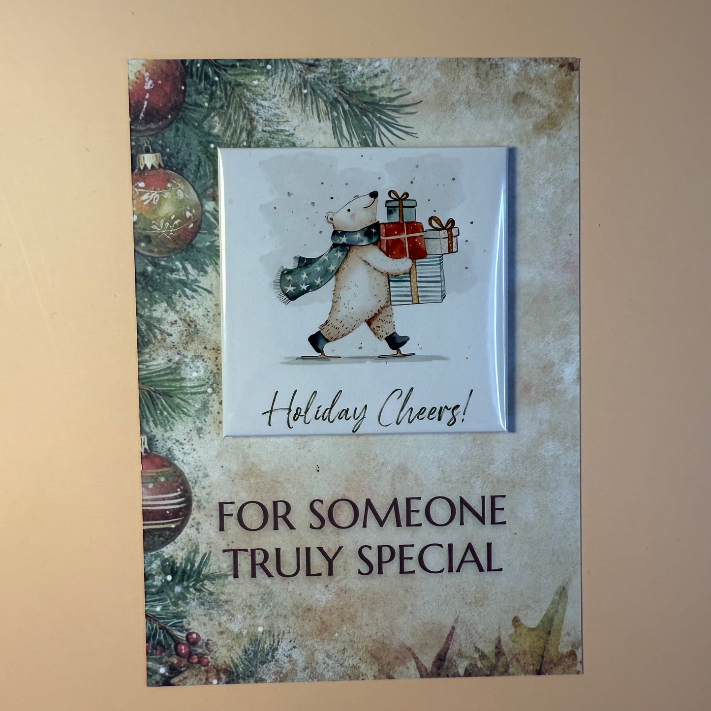 Holiday Cheers Christmas Magnet