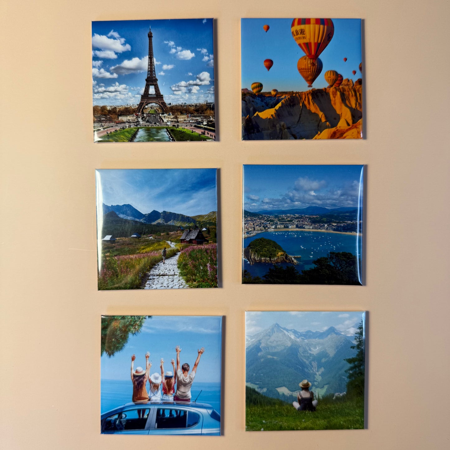 Set of 6 Square Magnets