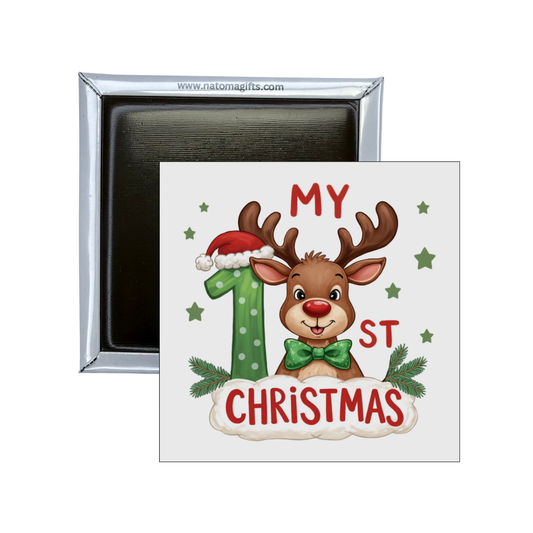 My First Christmas Reindeer Magnet