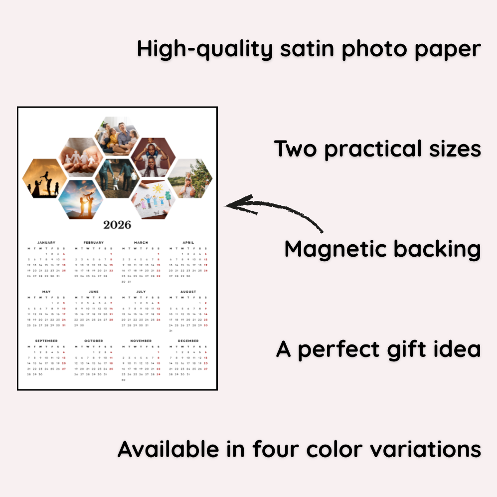 "Mini Gallery" Magnetic Calendar