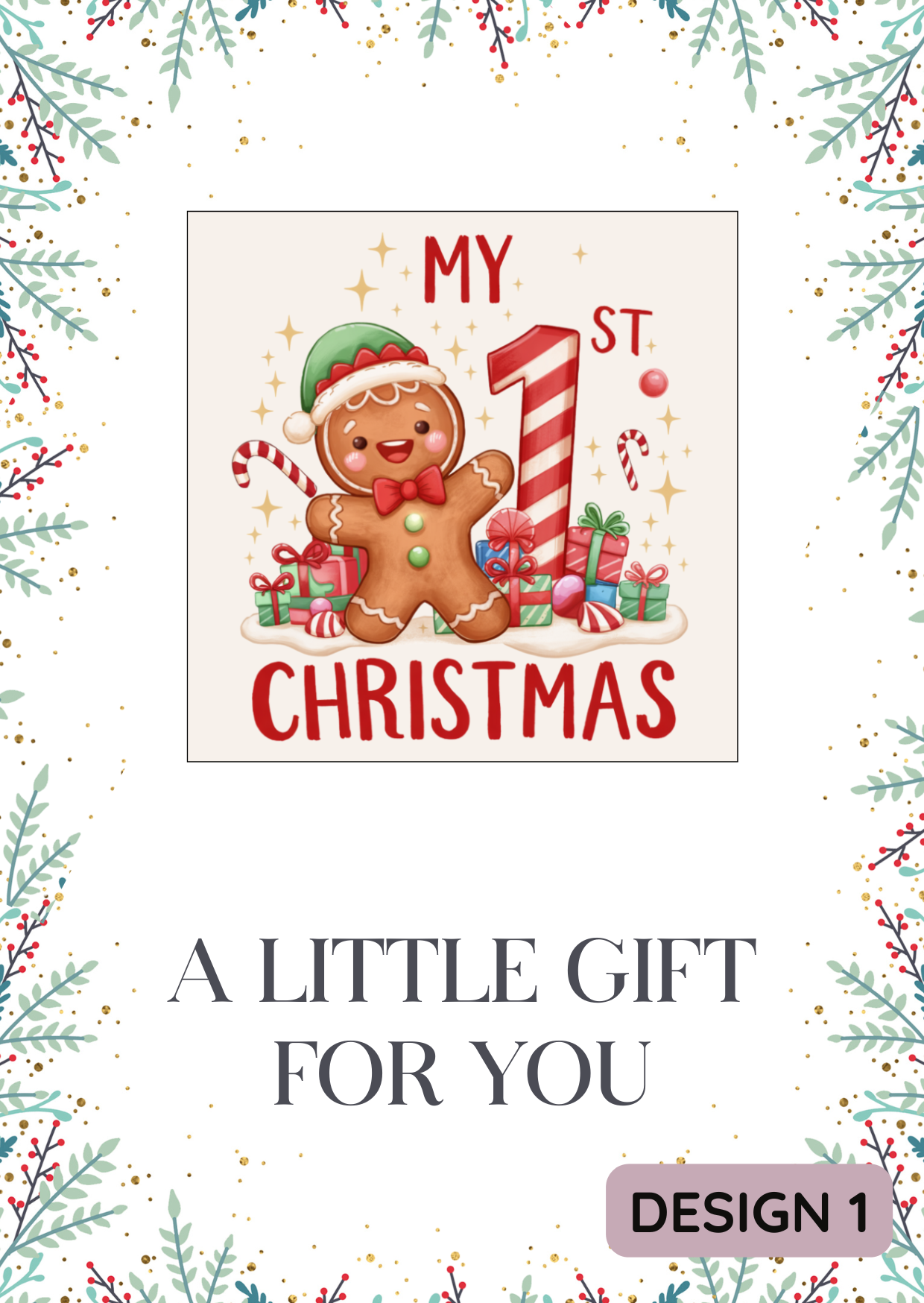 My First Christmas Gingerbread Magnet