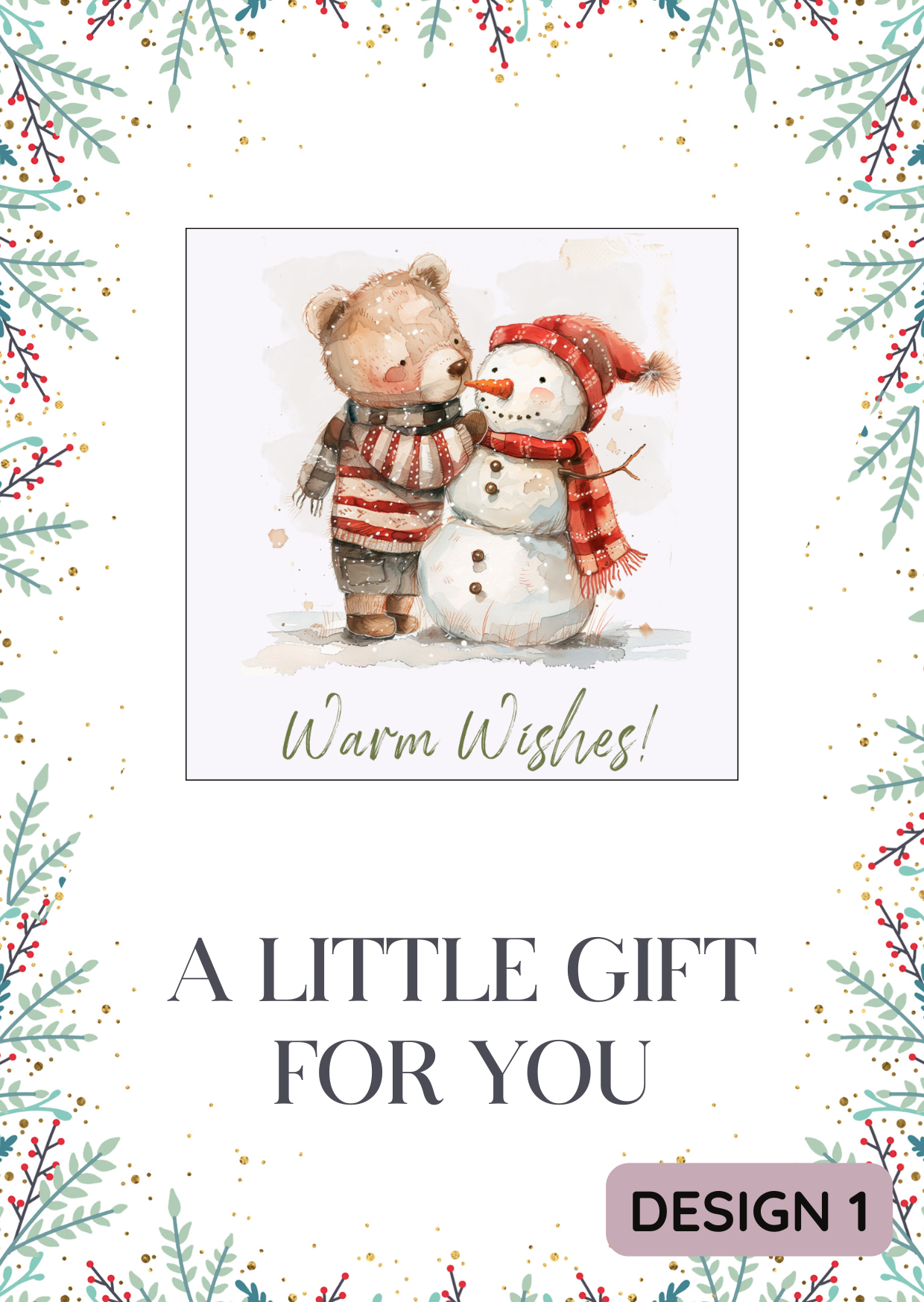 Warm Wishes Christmas Magnet