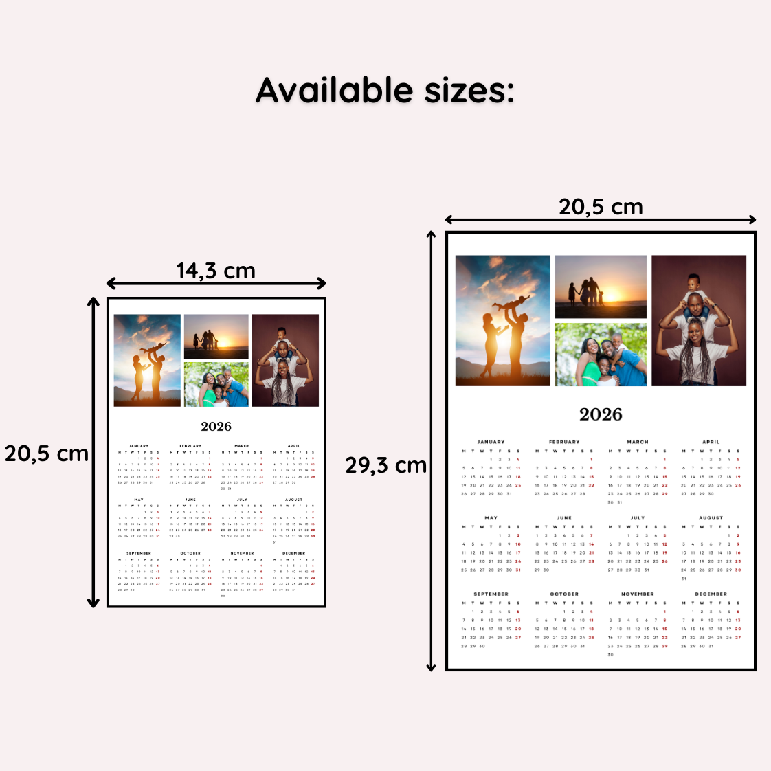 "Four Memories" Magnetic Calendar