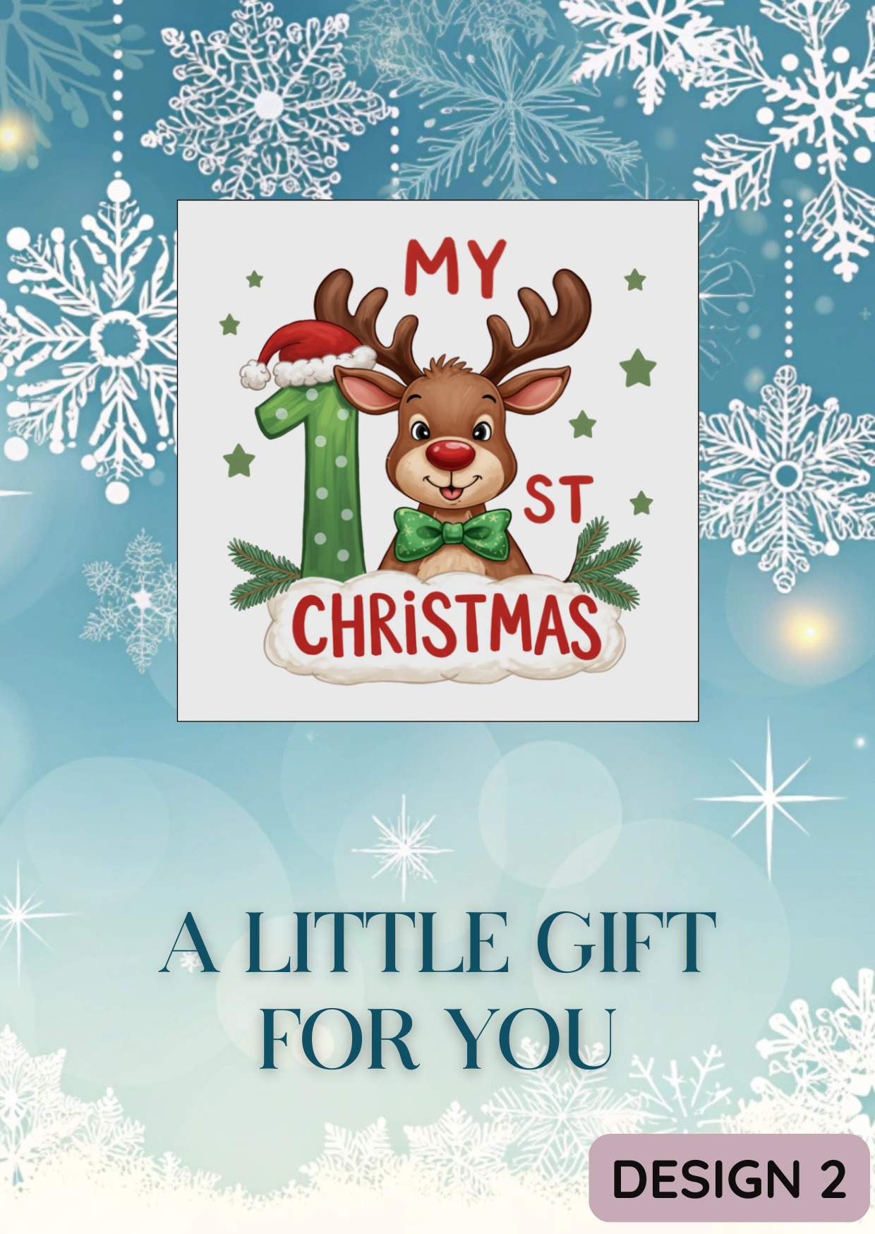 My First Christmas Reindeer Magnet