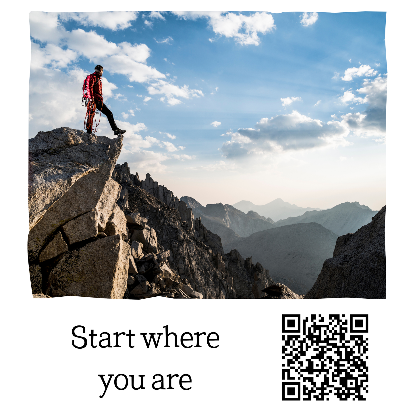 Magnet with Photo, Text & QR Code