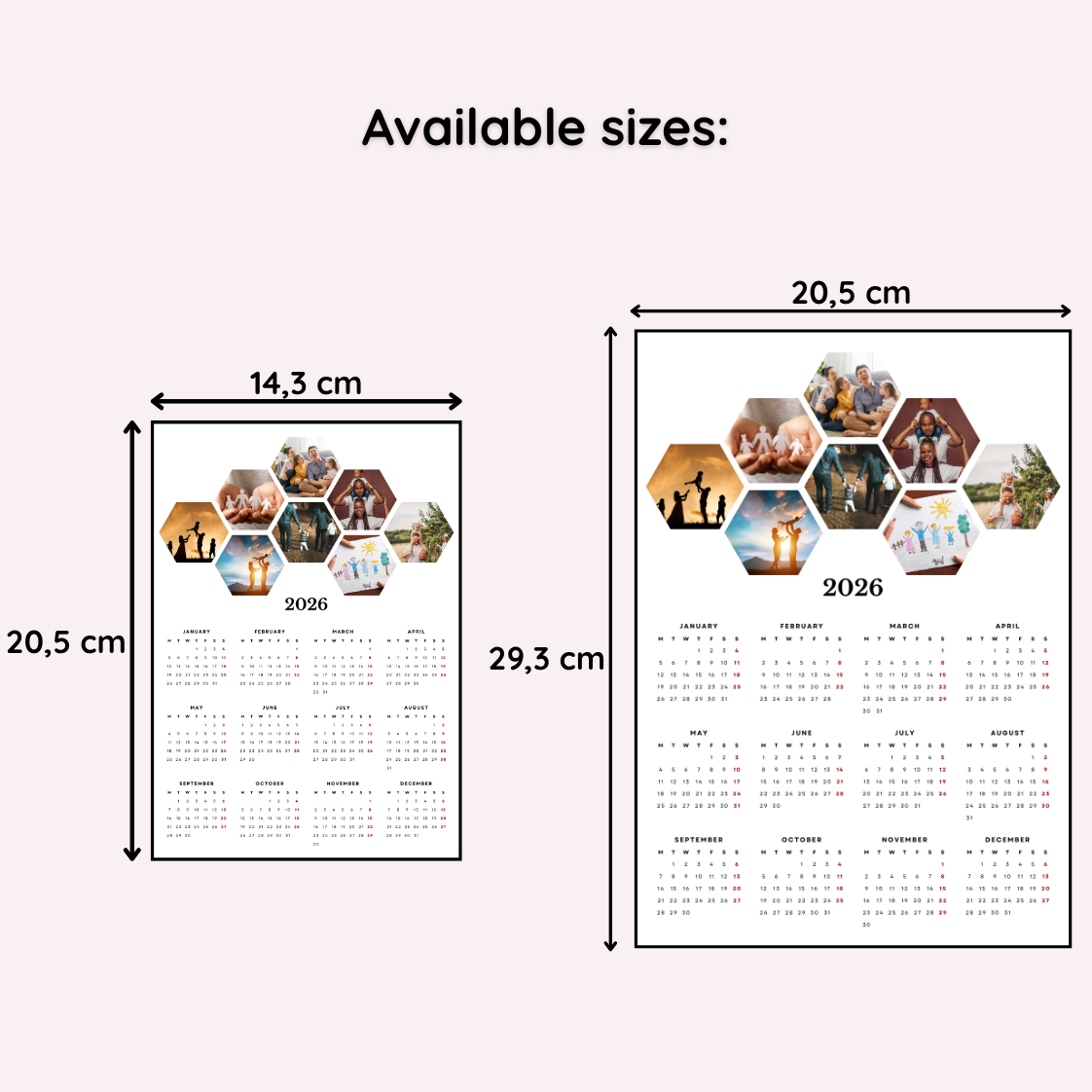 "Mini Gallery" Magnetic Calendar