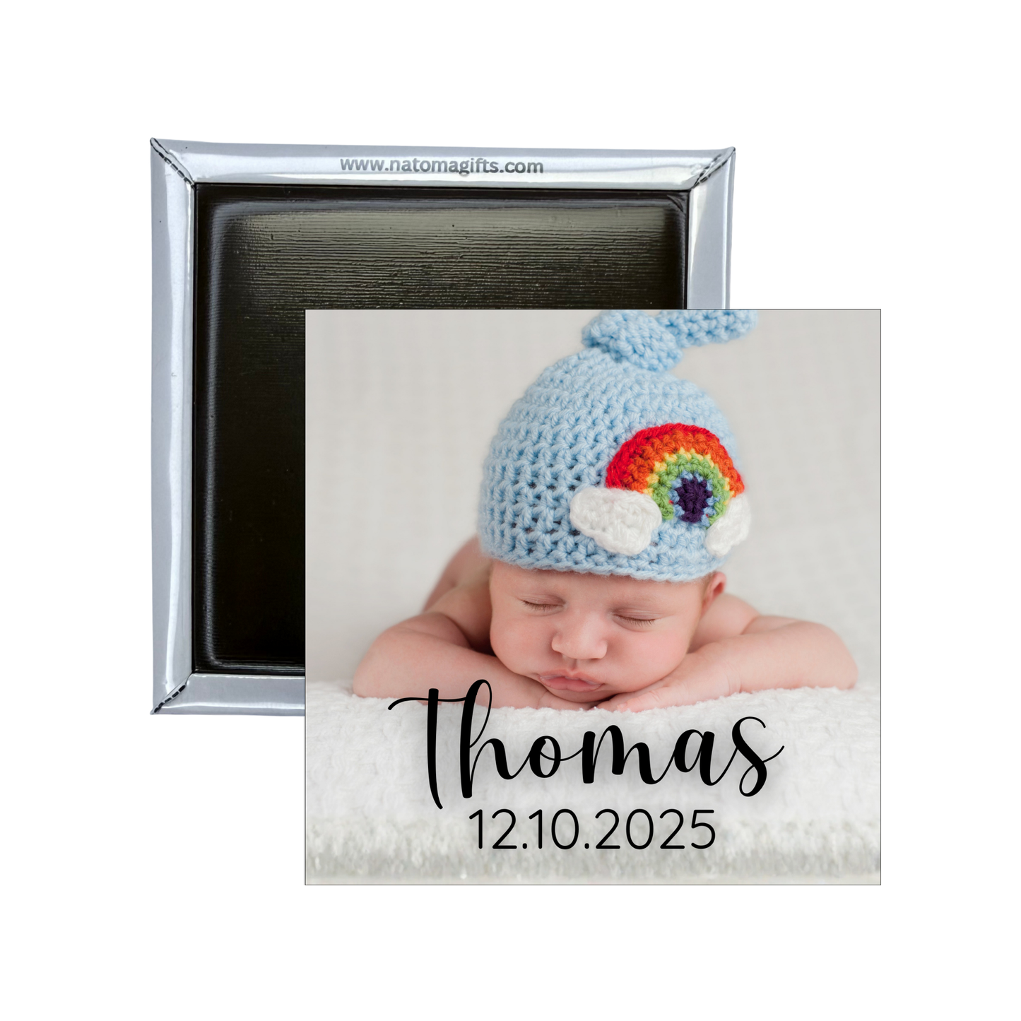 Magnet with Your Photo and Text