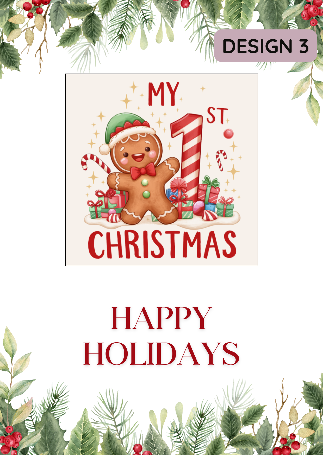 My First Christmas Gingerbread Magnet