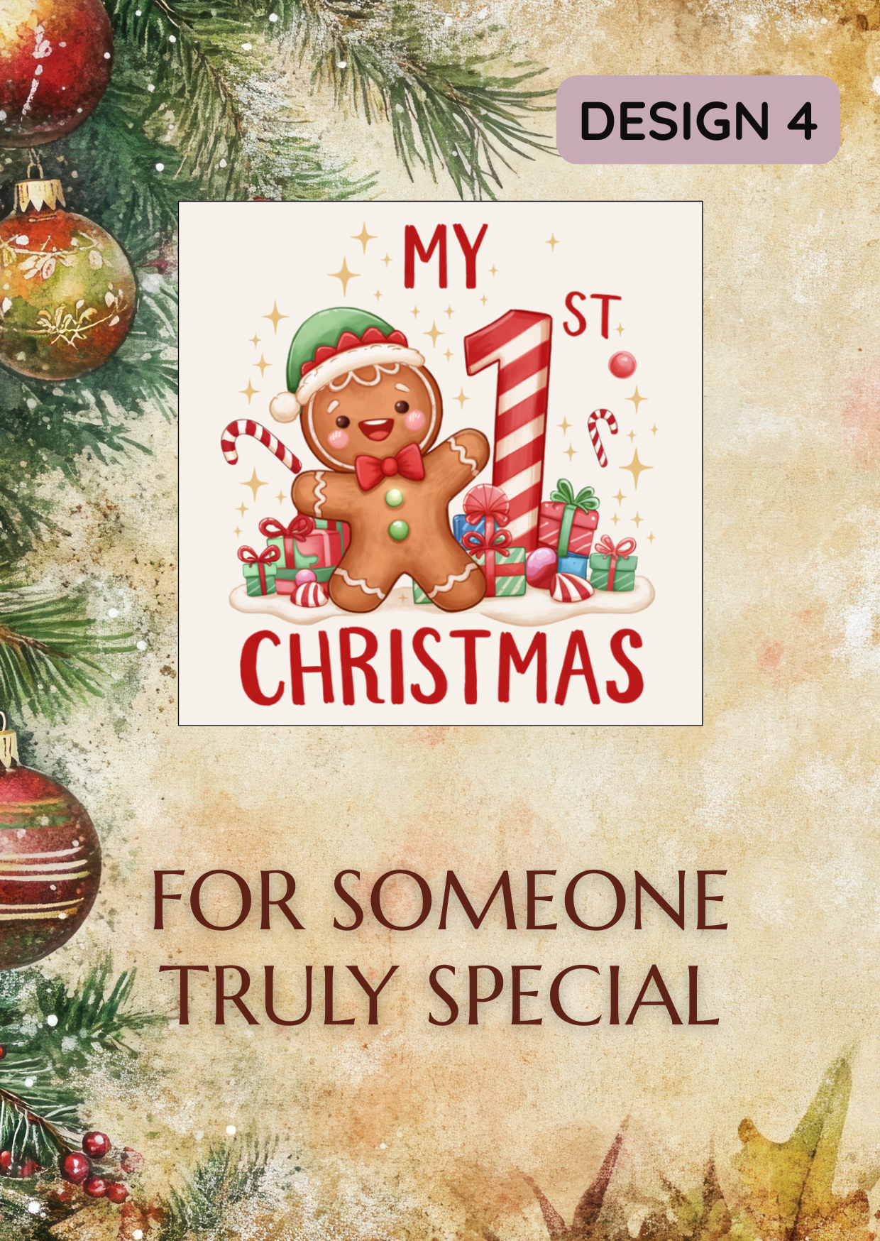 My First Christmas Gingerbread Magnet