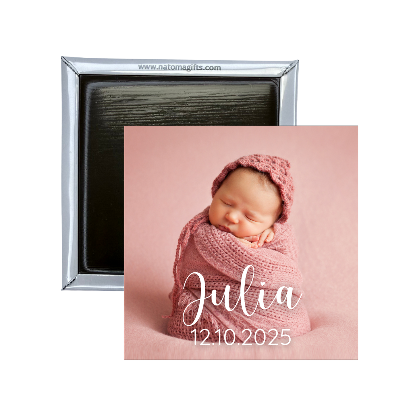 Magnet with Your Photo and Text