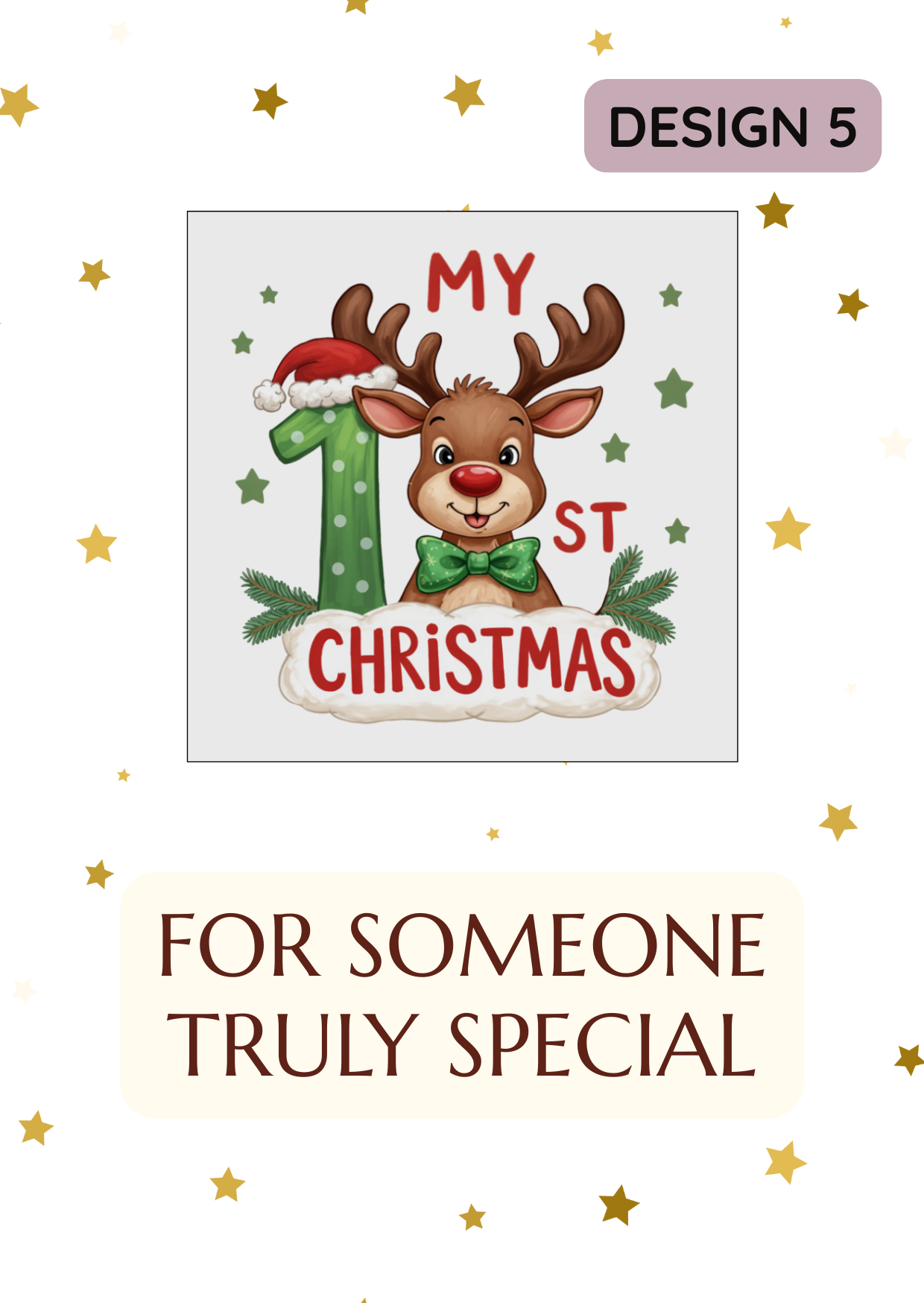 My First Christmas Reindeer Magnet