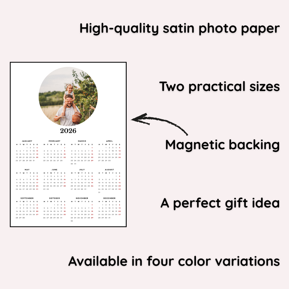 "Circle One" Magnetic Calendar