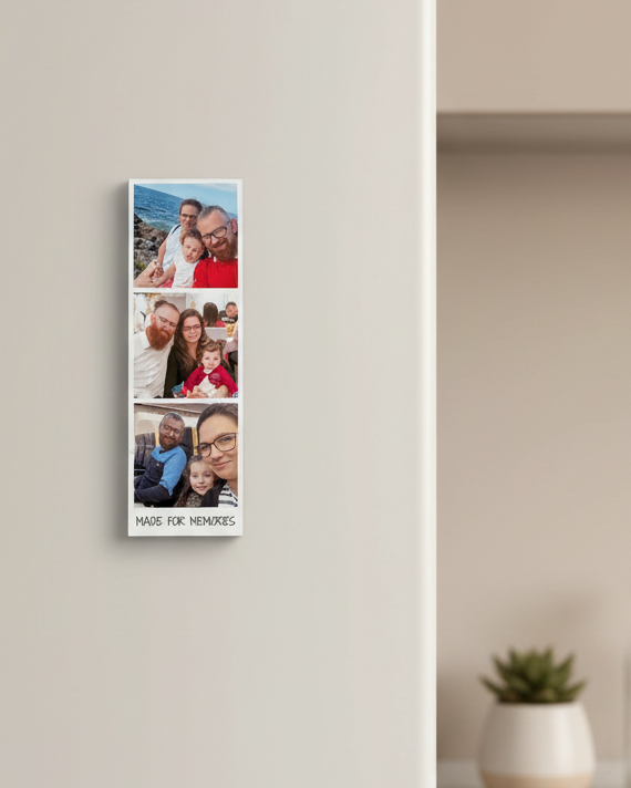 Personalizowany magnes w stylu fotobudki