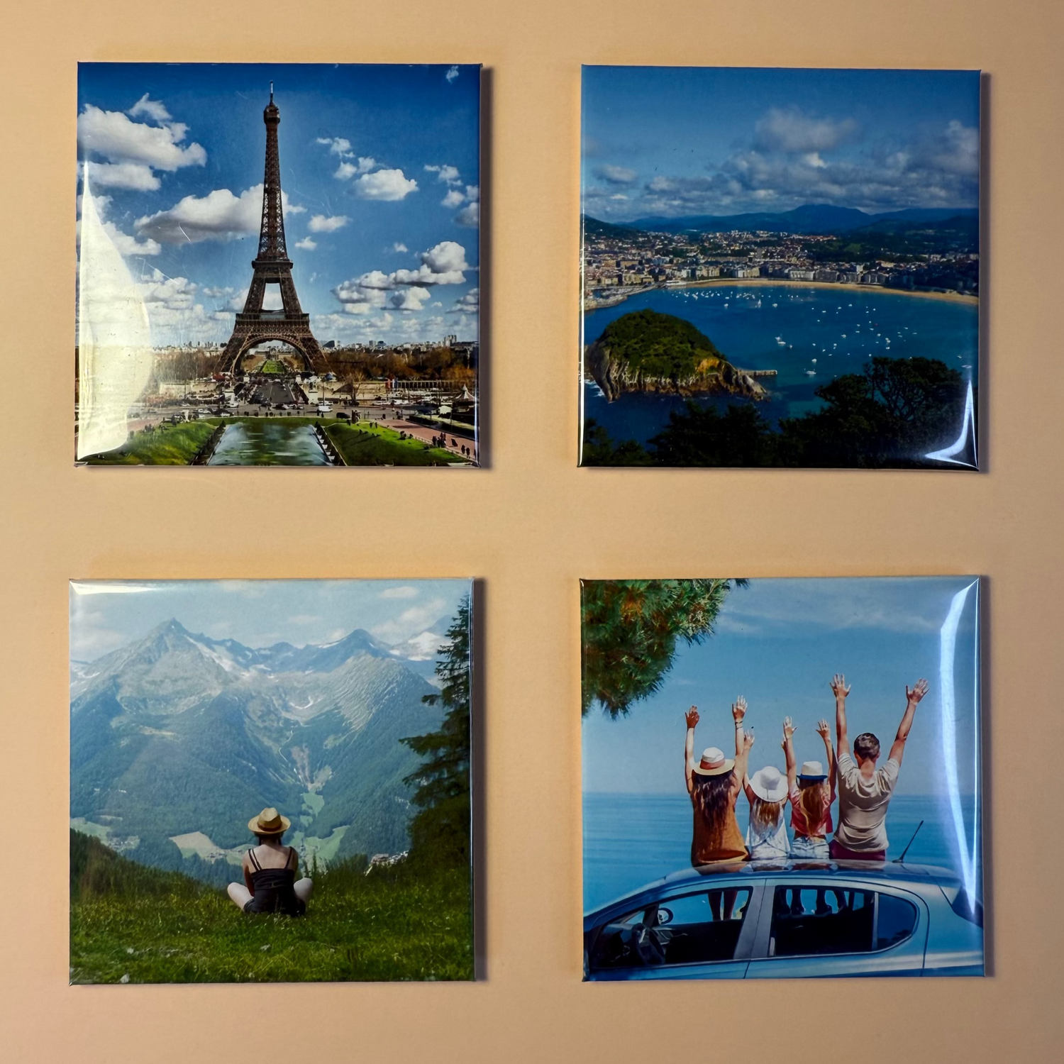 set of 4 fridge magnets