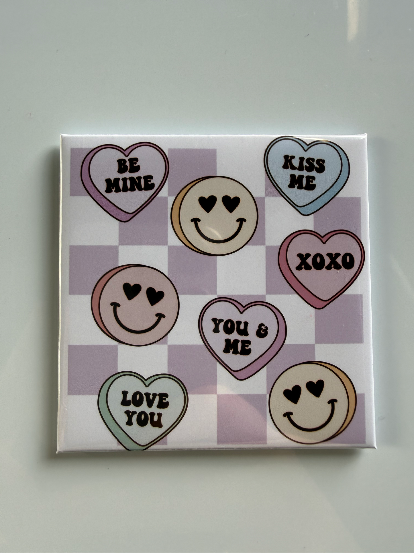 Pastel Heart Fridge Magnet