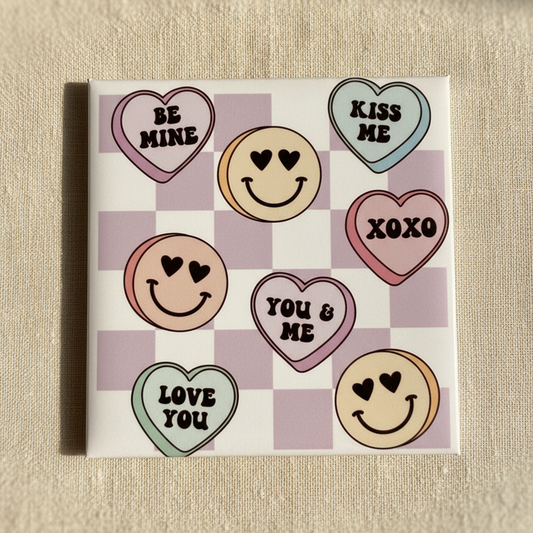 Pastel Heart Fridge Magnet
