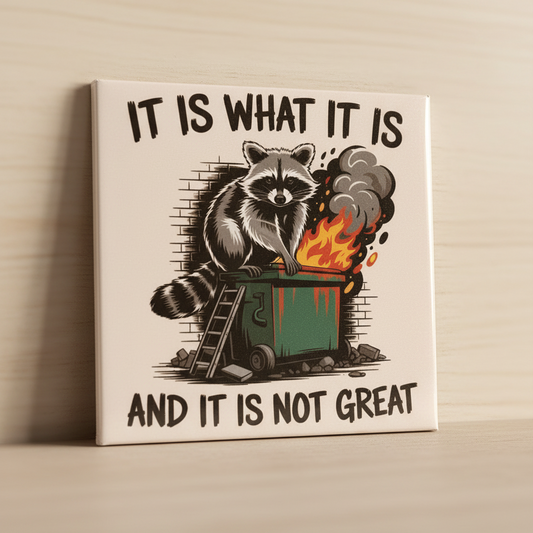 It Is What It Is Raccoon Magnet