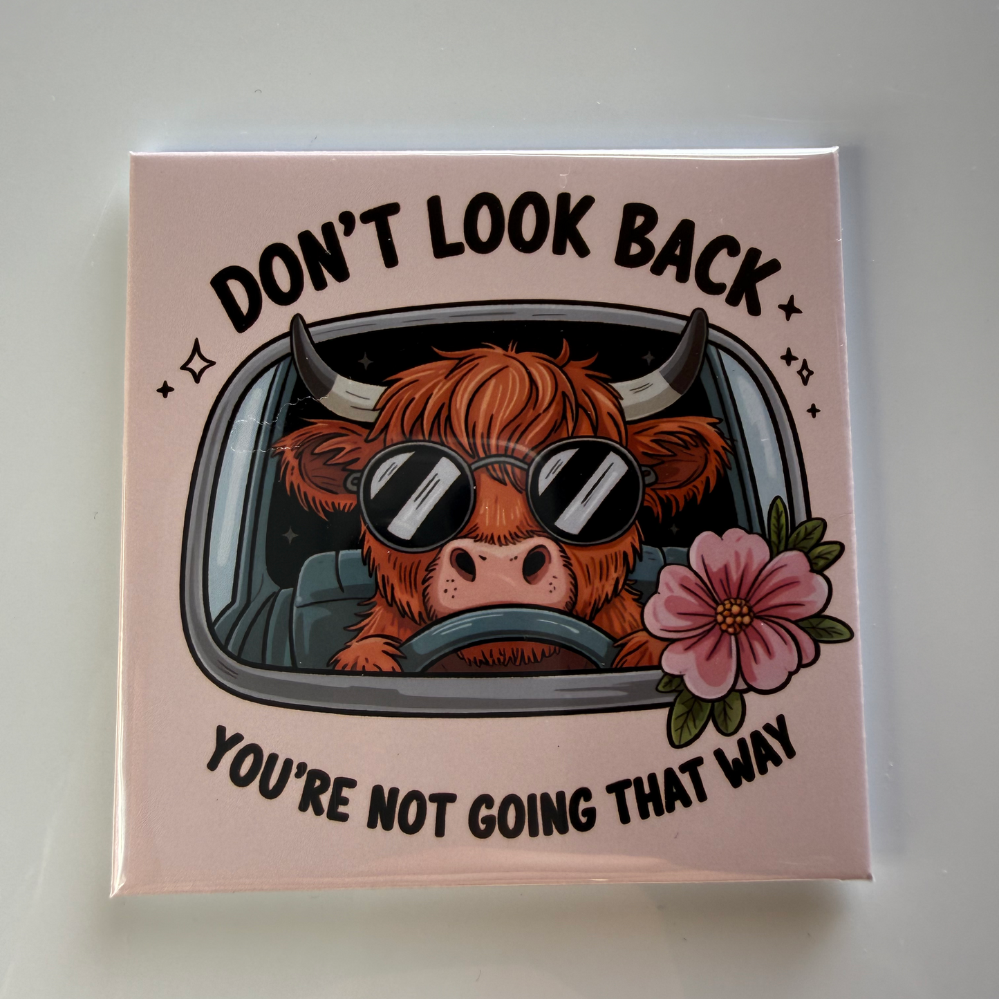 Motivational Magnet - Don’t Look Back
