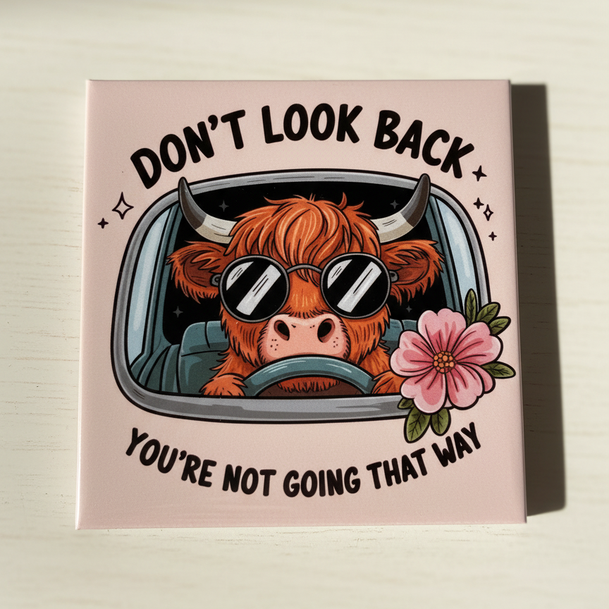 Motivational Magnet - Don’t Look Back