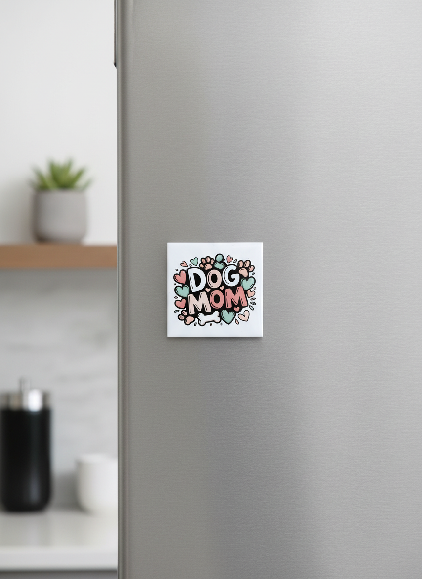 Dog mom Fridge Magnet