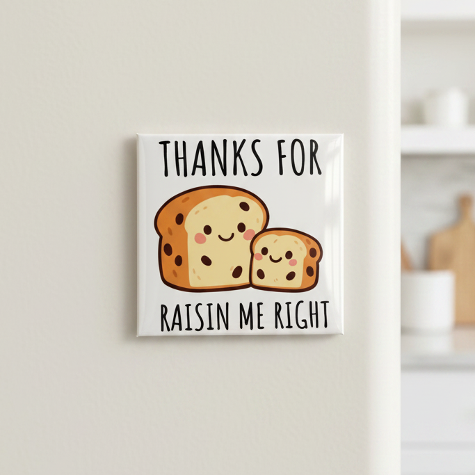 Thanks For Raisin Me Right Magnet