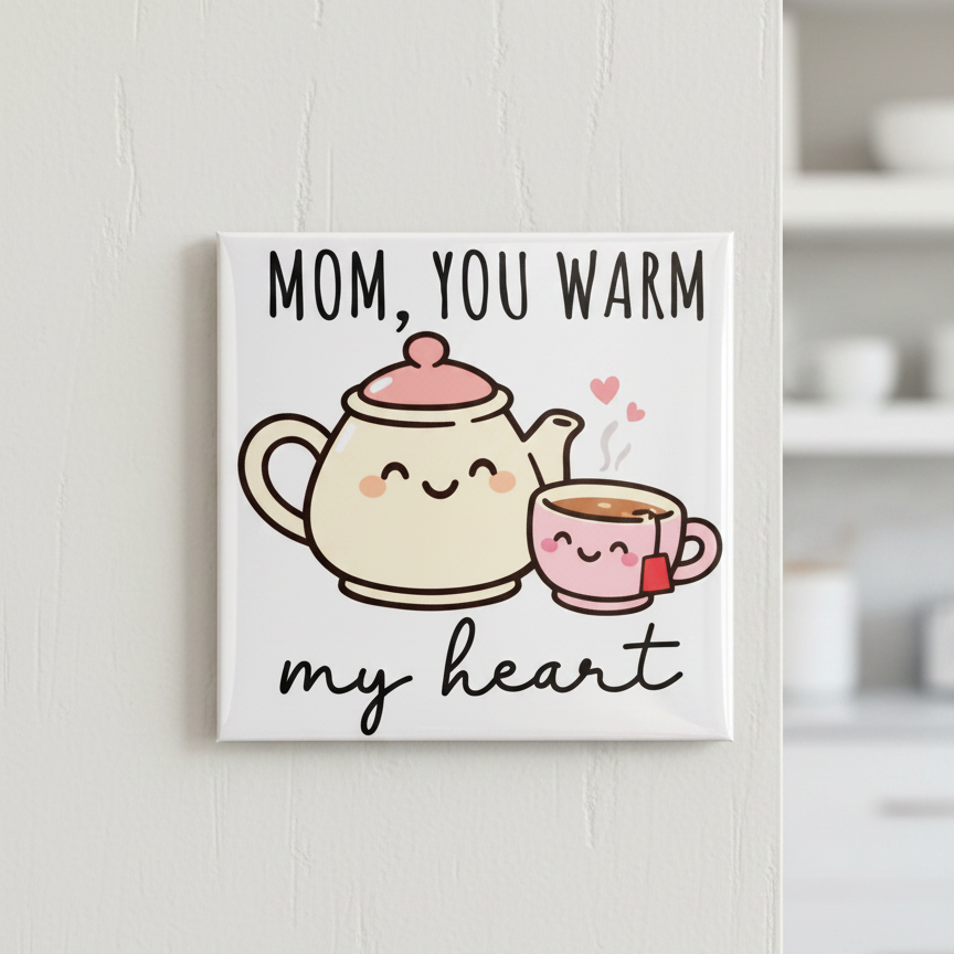 Mom You Warm My Heart Magnet