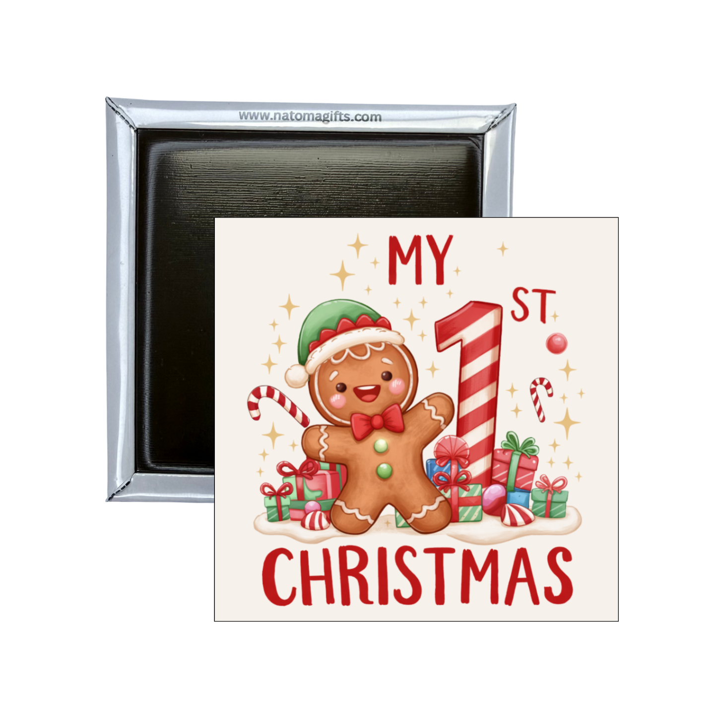 My First Christmas Gingerbread Magnet